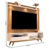 Estante para TV Até 75 Polegadas 2 Gavetas com Led Elmo/Perola 52322 - Jb Bechara