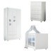 Quarto de Bebê Completo Life 100% Mdf 3 Portas 6 Gavetas Branco 2225 - Tigus Baby