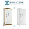 Quarto de Bebê Completo Life 100% Mdf 3 Portas 6 Gavetas Branco/Ypê 2225 - Tigus Baby