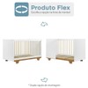 Quarto de Bebê Completo Flocos 100% Mdf 1 Porta Branco/Ypê 4104 - Tigus Baby