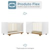 Quarto de Bebê Completo Flocos 100% Mdf 4 Portas 2 Gavetas Branco/Ypê 4105 - Tigus Baby
