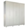 Guarda-Roupa Casal Flórida 100% Mdf 6 Portas 4 Gavetas Branco 4460 - Tigus Baby