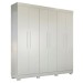 Guarda-Roupa Casal Flórida 100% Mdf 6 Portas 4 Gavetas Branco 4460 - Tigus Baby