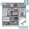 Guarda-Roupa Casal Flórida 100% Mdf 6 Portas 4 Gavetas Branco 4460 - Tigus Baby