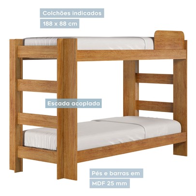 Beliche Flórida 100% Mdf Amadeirado 4846 - Tigus Baby