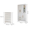 Quarto de Bebê Completo Lara 100% Mdf 3 Portas 6 Gavetas Branco 5346 - Tigus Baby