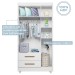 Quarto de Bebê Completo Lara 100% Mdf 3 Portas 6 Gavetas Branco 5346 - Tigus Baby