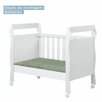 Quarto de Bebê Completo Mila 100% Mdf 4 Portas 6 Gavetas Branco 5425 - Tigus Baby