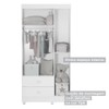 Quarto de Bebê Completo Mila 100% Mdf 4 Portas 6 Gavetas Branco 5425 - Tigus Baby