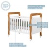 Quarto de Bebê Completo Mila 100% Mdf 4 Portas 6 Gavetas Branco/Amadeirado 5425 - Tigus Baby