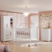 Quarto de Bebê Completo Zara 100% Mdf 3 Portas 6 Gavetas Branco 5429 - Tigus Baby