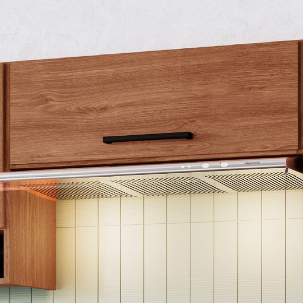 Armário Aéreo Cozinha Giovanna 1 Porta Freijó/Preto - Irm Móveis