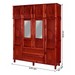 Guarda-Roupa Casal Campo Grande 8 Portas 2 Gavetas com Espelho Madeira Maciça Mel - Rodmoveis