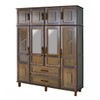Guarda-Roupa Casal Campo Grande 8 Portas 2 Gavetas com Espelho Madeira Maciça Imbuia - Rodmoveis