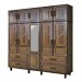 Guarda-Roupa Casal Campo Grande 10 Portas 4 Gavetas com Espelho Imbuia - Rodmoveis