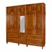 Guarda-Roupa Casal Campo Grande 10 Portas 4 Gavetas com Espelho Madeira Maciça Ypê - Rodmoveis