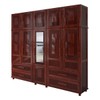 Guarda-Roupa Casal Campo Grande 10 Portas 4 Gavetas com Espelho Madeira Maciça Mel - Rodmoveis
