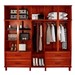Guarda-Roupa Casal Campo Grande 10 Portas 4 Gavetas com Espelho Madeira Maciça Mel - Rodmoveis