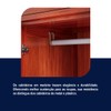 Guarda-Roupa Solteiro Campo Grande 6 Portas com Espelho Madeira Maciça Mel - Rodmoveis