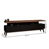 Rack para TV Até 70 Polegadas Street 3 Gavetas Black/Freijo - Panorama Móveis