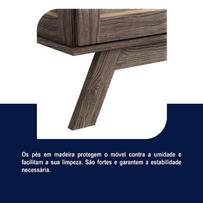 Cristaleira Roma 2 Portas 1 Gaveta Madeira Maciça Imbuia - Rodmoveis