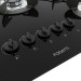 Cooktop 5 Bocas Safe Vidro Preto 27001401 - Fogatti