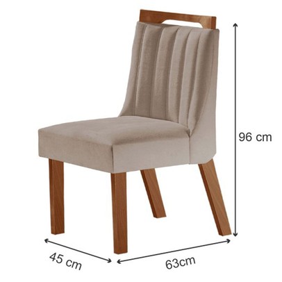 Mesa de Jantar 4 Lugares Viena com Vidro Prêmio/Off White/Linho Bege - Lj Móveis