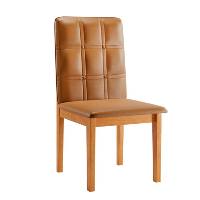 Cadeiras Kit 2 Cadeiras Agata Caramelo - Jcm Móveis