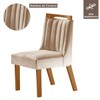 Kit 4 Cadeiras Lottus Cinamomo/Creme - Lj Móveis