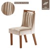 Kit 6 Cadeiras Lottus Prêmio/Creme - Lj Móveis