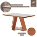 Mesa de Madeira Viena 160cm com Vidro Prêmio/Off White - Lj Móveis