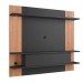 Painel para TV Até 60 Polegadas 1 Porta com Led Grafite/Brise - Quiditá Móveis