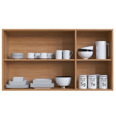 Cozinha Compacta Cedro 8 Portas 3 Gavetas Montana/Fumê - Quiditá Móveis