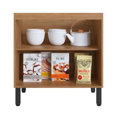 Cozinha Compacta Cedro 8 Portas 3 Gavetas Montana/Fumê - Quiditá Móveis