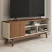 Rack para TV Até 50 Polegadas Trento 1 Porta Off White/Freijo - Panorama Móveis