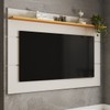 Painel para TV Até 70 Polegadas Bristol 1 Prateleira Off White/Nature - Panorama Móveis