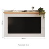 Painel para TV Até 70 Polegadas Bristol 1 Prateleira Off White/Nature - Panorama Móveis