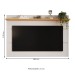Painel para TV Até 70 Polegadas Bristol 1 Prateleira Off White/Nature - Panorama Móveis