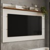 Painel para TV Até 70 Polegadas Bristol 1 Prateleira Off White/Freijo - Panorama Móveis