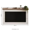 Painel para TV Até 70 Polegadas Bristol 1 Prateleira Off White/Freijo - Panorama Móveis
