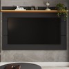 Painel para TV Até 70 Polegadas Bristol 1 Prateleira Black/Freijo - Panorama Móveis