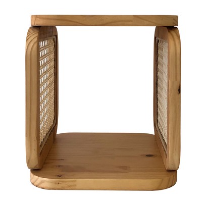 Nicho Decorativo Mariah 25x25cm Pinus - In House Decor