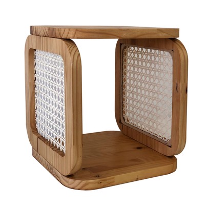 Nicho Decorativo Mariah 25x25cm Pinus - In House Decor