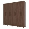 Guarda-Roupa Casal 8 Portas 4 Gavetas Castanho Hp - Briz