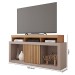 Rack para TV Até 55 Polegadas Dragon 1 Porta Ripada Buriti/Fendi - Caemmun