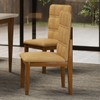 Mesa de Jantar 6 Lugares Royal com Vidro Cinamomo/Off White - Panorama Móveis