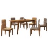 Mesa de Jantar 6 Lugares Rubi Cinamomo/Off White - Panorama Móveis