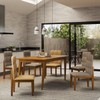 Mesa de Jantar 6 Lugares Rubi Cinamomo/Off White - Panorama Móveis