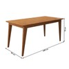 Mesa de Jantar 6 Lugares Jade Cinamomo/Off White - Panorama Móveis