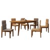 Mesa de Jantar 6 Lugares Jade Cinamomo/Off White - Panorama Móveis